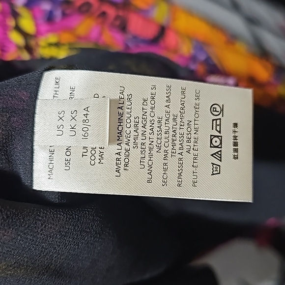 Anthropologie‎ Alexandra Farmer Puff Sleeve Butterfly Blouse Pink Size XS - Picture 7 of 10